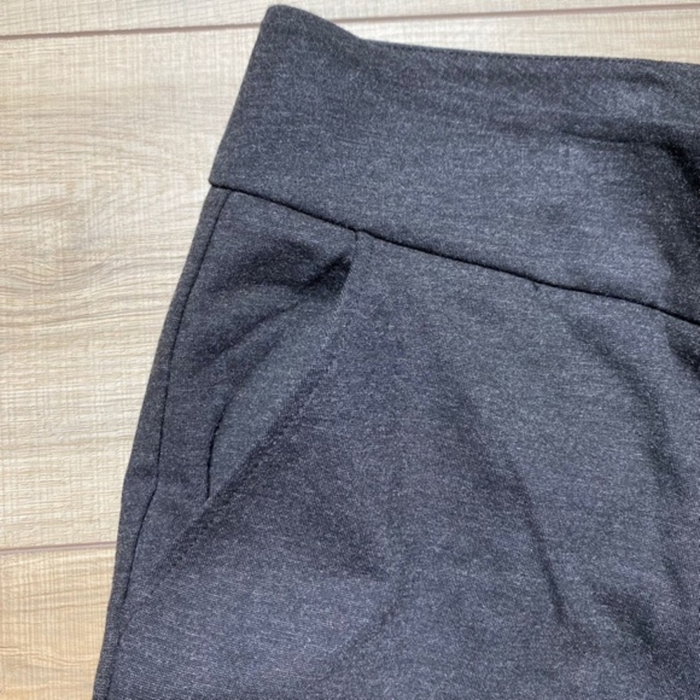CAbi Women 188 Ponte Gaucho Pants Wide Leg Size 8 Charcoal Gray Style 188 - Picture 6 of 14
